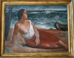 Carlo Carrà: Donna al mare - acquisto del museo nel 1932