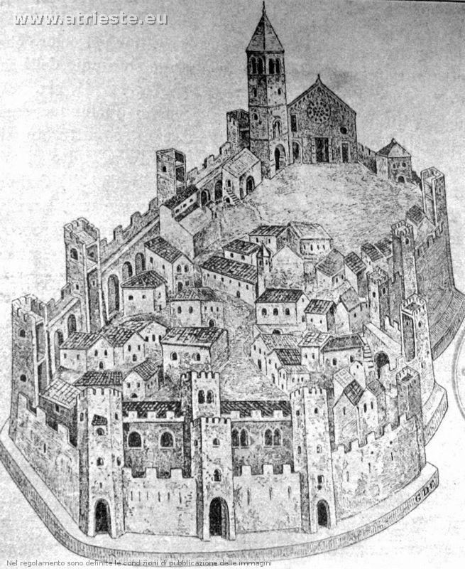 la ricostruzione di Trieste per il libro di Caprin