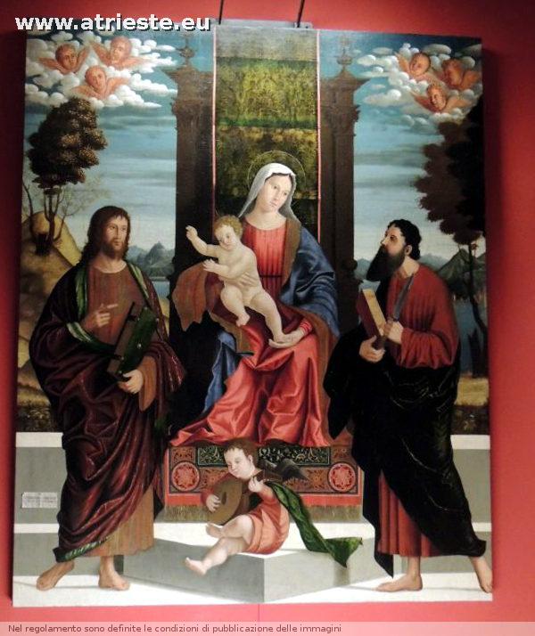 BENEDETTO CARPACCIO, 1538
Madonna col Bambino tra i SS. Bartolomeo e Tommaso
Dal Museo di Capodistria