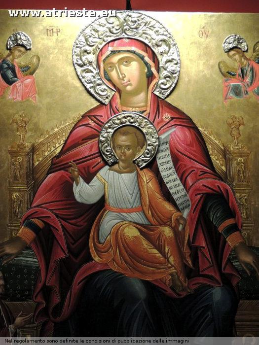 //Sgouros//CONSTANTINOS SGOUROS , sec. XVII
Madonna con Bambino e committente
Dal Museo di Capodistria