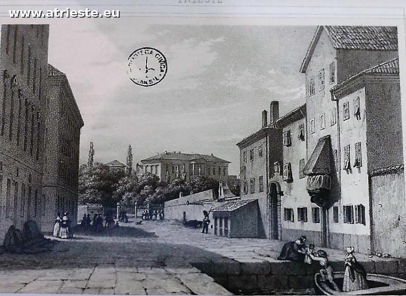  antica stampa che mostra l'edificio ai tempi in cui era Arsenale di Artiglieria